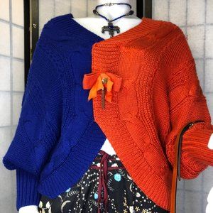 Loafavarra Women color block wool blend jumper sz 2